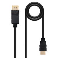 Miniatura 2 de CONVERSOR NANO CABLE DISPLAYPORT/MACHO A HDMI/MACHO 3M NEGRO