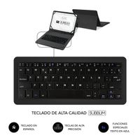 Miniatura 5 de FUNDA Y TECLADO TABLET 10.1´´ SUBBLIM NEGRA