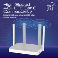 Miniatura 3 de Keenetic Hero 4G+ Router Wifi6 Mesh AX1800 4xGbi
