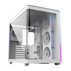 FSP  M580-WP Plus Carcasa Midi Tower mITX, mATX Blanco ARGB  Blanco