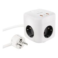Miniatura 2 de Nanocable Base de enchufe con 3 USB c/ interruptor
