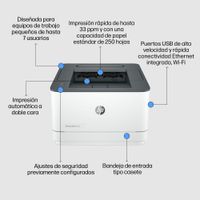 Miniatura 6 de HP  LaserJet Pro 3002dw Inalámbrico Blanco y negro Impresora, A doble cara  Laser Wifi Dúplex