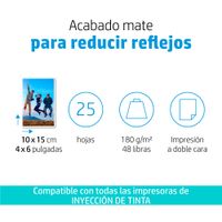 Miniatura 5 de HP MATTE FSC PHOTO PAPER 4X6 25 SHEE TS