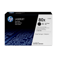 Miniatura 1 de PACK 2 TONERS HP NEGRE 80X CF280XD