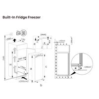 Miniatura 6 de CONGELADOR VERTICAL INTEGRABLE HISENSE FT3B213SAWE NOFROST E ALTO 177 CM 250 LITROS