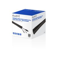 Miniatura 3 de Ewent EW1558 organizador de cables Universal Pasacables Negro 1 pieza s