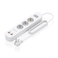 Miniatura 1 de Aisens Regleta 3 tomas interruptor PD 2xUSBC 2xUSB