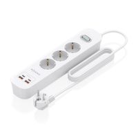 Miniatura 2 de Aisens Regleta 3 tomas interruptor PD 2xUSBC 2xUSB