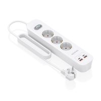 Miniatura 3 de Aisens Regleta 3 tomas interruptor PD 2xUSBC 2xUSB