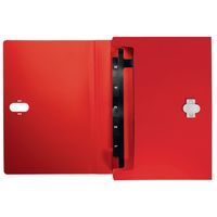 Miniatura 5 de CARPETA POLIPROPILENO ACORDEON 5 POSICIONES+BOLSILLO FRONTAL BROCHE GIRATORIO A4 RECYCLE ROJO LEITZ 46240025