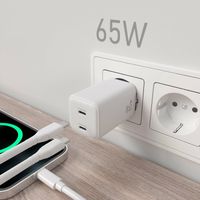 Miniatura 6 de CARGADOR AISENS GAN 65W 2XUSB-C PD3.0 QC4.0 BLANCO