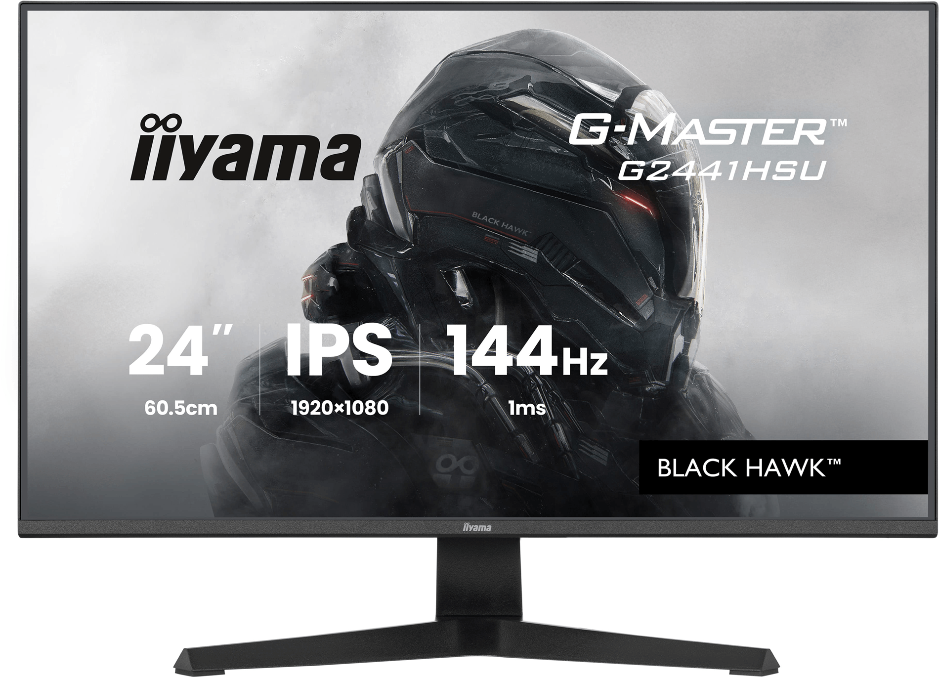 MONITOR IIYAMA 24 PULGADAS RESOLUCION FULL HD (1920X1080), PANEL IPS, 1 MS (MPRT), 75 HZ, BRILLO 250, CONTRASTE 1000:1, HDMI, DISPLAYPORT, HUB USB, AL