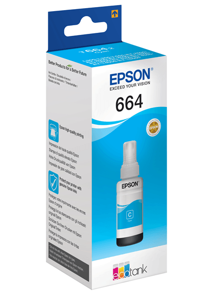 CARTUCHO EPSON CYAN T6642 BOTELLA 70ML