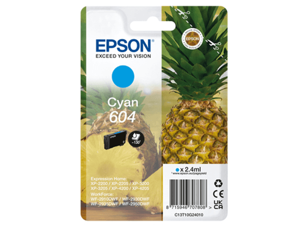 CONSUMIBLE EPSON CYAN 604