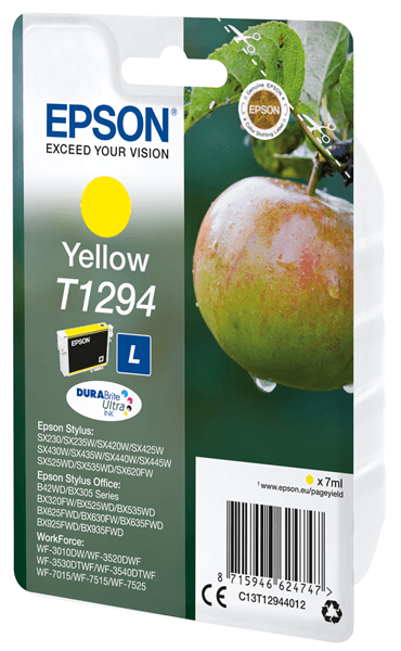 CARTUCHO EPSON AMARILLO SX420W/425W C13T12944012