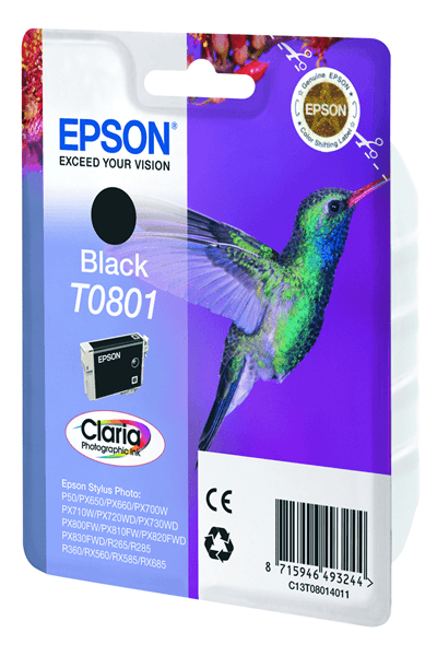 CARTUCHO EPSON NEGRO T0801 C13T08014011