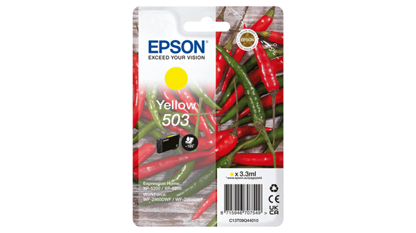 EPSON Cartucho Amarillo 503 WF-2960dwf,WF-2965dwf, XP-5205 Pimiento