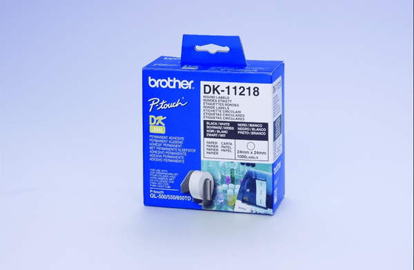 ETIQUETAS CIRCULARES 24MM BROTHER