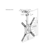 Miniatura 6 de SOPORTE DE TECHO EQUIP 650375 PARA PANTALLA 23-55" Max. 20Kg Max. VESA 400x400 PLEGABLE Y AJUSTABLE