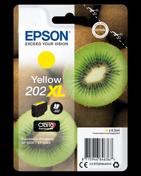 SINGLEPACK YELLOW 202XL KIWI CLARA PREMIUM I NK