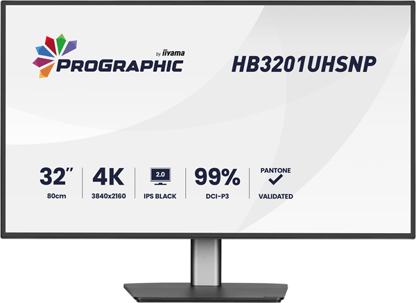 MONITOR IIYAMA HB3201UHSNP-B1 ProGraphic 31.5" 3840 x 2160 HDMI Altavoces