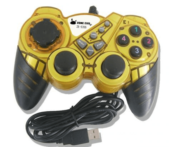 GAMEPAD ZONE EVIL ELITE AMARILLO ZE-535S YELLOW