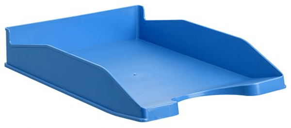 BANDEJA APILABLE ECOGREEN 100% RECICLADO Y RECICLABLE AZUL 345X255X60 MM ARCHIVO 2000 742 AZ