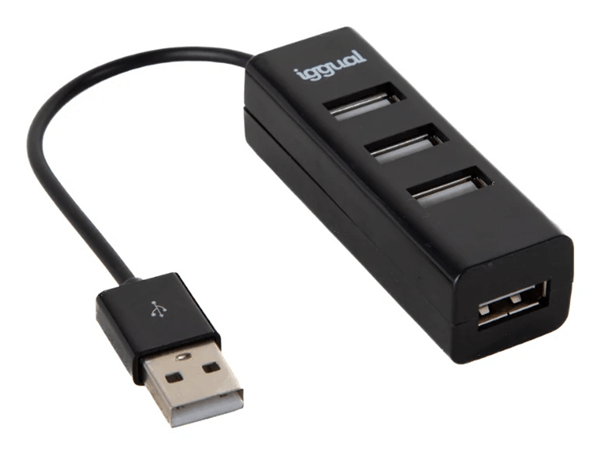 iggual Hub USB 2.0 x 4 puertos HUB-A-4p