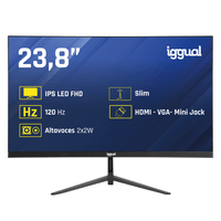 Miniatura 1 de IGGUAL Monitor 24" IPS 1ms FHD 120Hz VGA HDMI +Altavoces   23.8" LED IPS Full HD HDMI VGA Altavoces