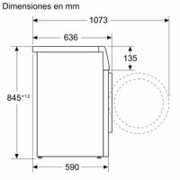 Miniatura 8 de LAVADORA CARGA FRONTAL BOSCH WGG256ZAES 10 KG 1600 RPM A INOX