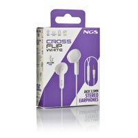 Miniatura 7 de AURICULARES C/MICROFONO NGS CROSS FLIP JACK-3.5MM BLANCO