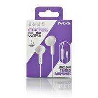 Miniatura 8 de AURICULARES C/MICROFONO NGS CROSS FLIP JACK-3.5MM BLANCO