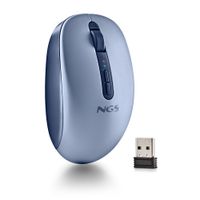 Miniatura 5 de MOUSE NGS WIRELESS FOG DUAL BLUE BLUETOOTH 5.2 2.4GHZ MULTIDISPOSITIVO 1600DPI SILENCIOSO COLOR AZUL