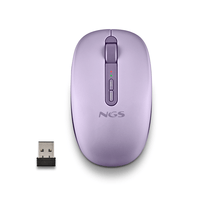 Miniatura 1 de MOUSE NGS WIRELESS FOG DUAL PURPLE BLUETOOTH 5.2 2.4GHZ MULTIDISPOSITIVO 1600DPI SILENCIOSO MORADO
