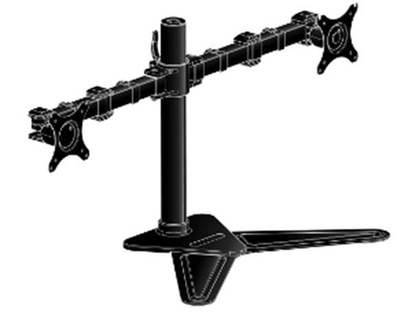 SOPORTE ESCRITORIO IIYAMA, FLEXIBLE, 2 MONITORES de 10 a 30 PULGADAS, VESA 75x75 or 100x100mm, PESO MAX 10kg
