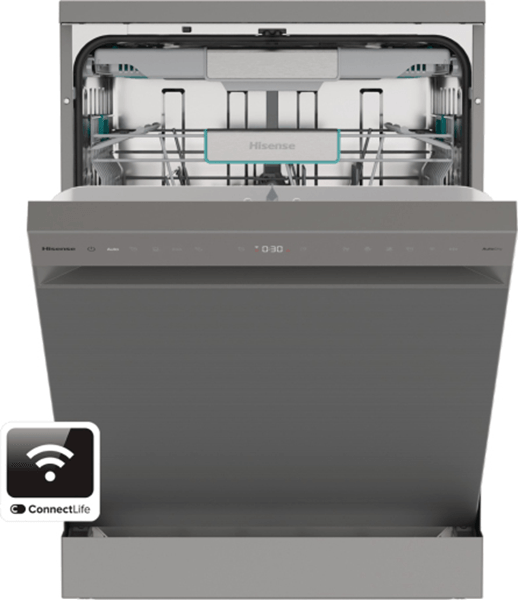 LAVAVAJILLAS 60 CM HISENSE HS673A90X A 16 CUBIERTOS INOX