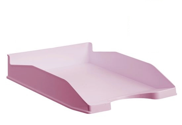 BANDEJA APILABLE ECOGREEN 100% RECICLADO Y RECICLABLE ROSA PASTEL 345X255X60 MM ARCHIVO 2000 742 RS PS