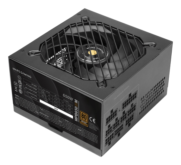 Fuente Alimentación 650W MARS GAMING MPB650SIM 80 PLUS Bronze Fully-Modular Negro