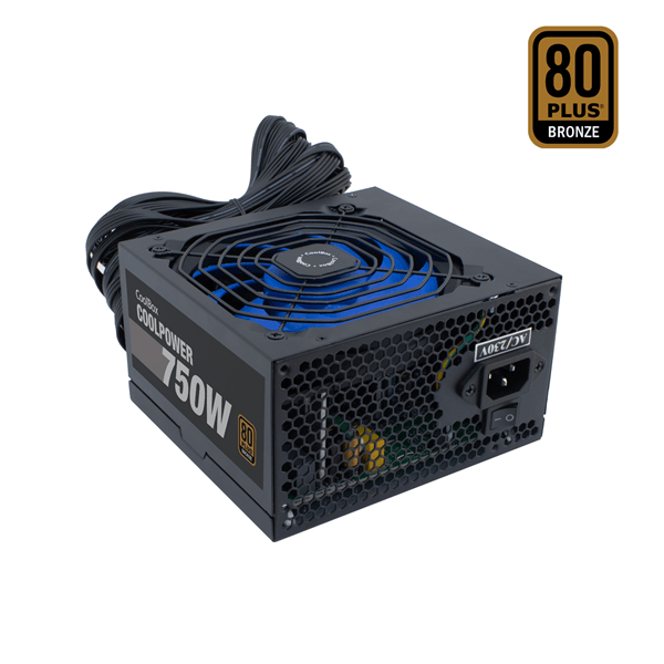 Fuente Alimentación 750W COOLBOX COOLBOX FUENTE DE ALIMENTACION ATX COOLPOWER 750W 80+BRONZE (115V-230V) 80 PLUS Bronze Negro
