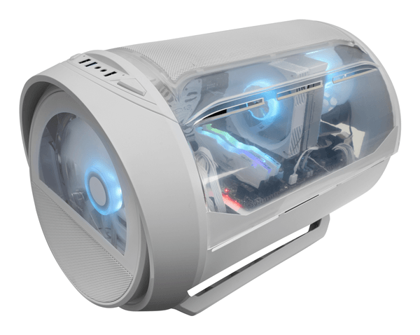 Caja MARS GAMING MC-CYLONW RGB Blanco Incluye Fuente