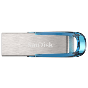 SANDISK--SDCZ73-032G-G46B--ULTRA-FLAIR-tm--USB-3.0-32GB---NEW-TROPICAL-BLUE-COLOR