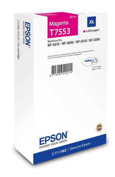 EPSON Cartucho Magenta XL 4000p WF-8xxx