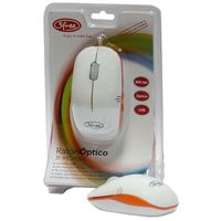 Miniatura 6 de RATON 3FREE OPTICO MCM101 BLANCO/NARANJA USB