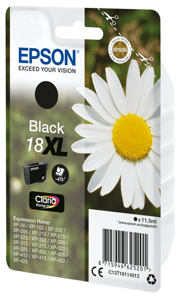 CARTUCHO EPSON NEGRO 18XL C13T18114012