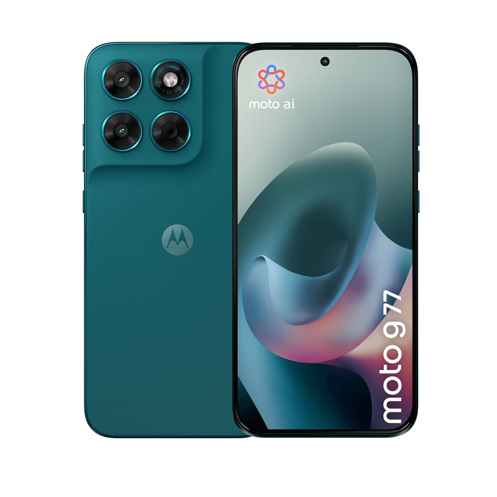 Móvil – motorola moto g77, Shaded Spruce, 256 GB, 8 GB RAM, 6.78 » Extreme AMOLED, MediaTek Dimensity 6400 (6 nm), 5200 mAh