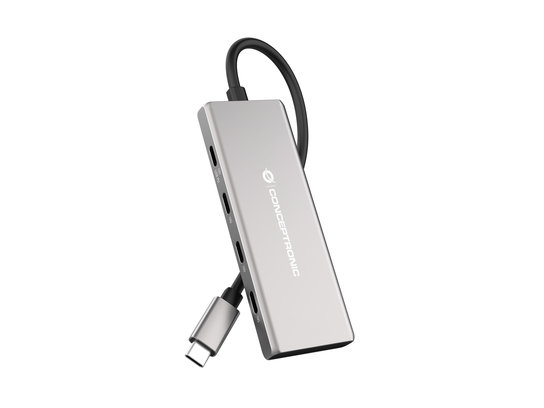 Conceptronic HUBBIES17G 7-Port USB 3.2 Gen 2 Hub, 10Gbps, USB-C x 4, USB-A x 3, 100W USB PD, Al