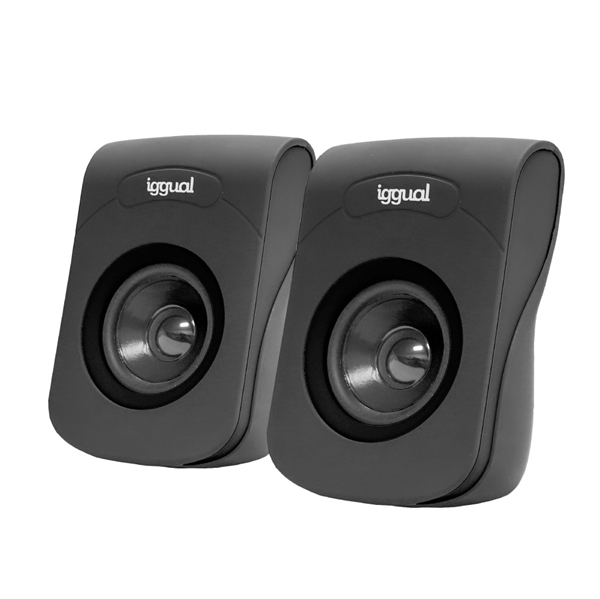 iggual Altavoces 2.0 6W mini-jack + USB