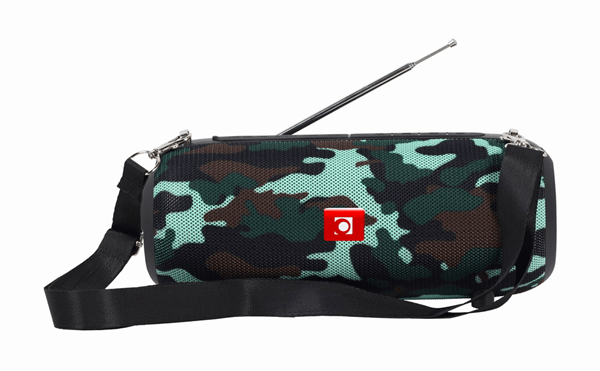 ALTAVOZ PORTATIL GEMBIRD SPK-BT-17-CM COM RÇ±DIO FM 2X5W RMS BLUETOOTH CAMUFLAJE