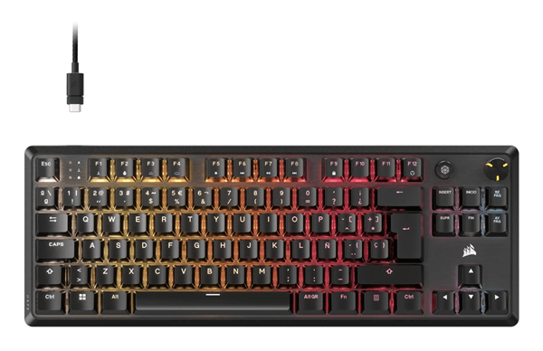 TECLADO CORSAIR K70 CORE TKL RGB MLX RED ESPANOL CH-910971E-ES