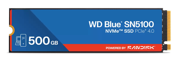 DISCO DURO SSD 500GB M.2 WESTERN DIGITAL WD Blue SN5100 6600MB/s PCI Express 4.0 NVMe